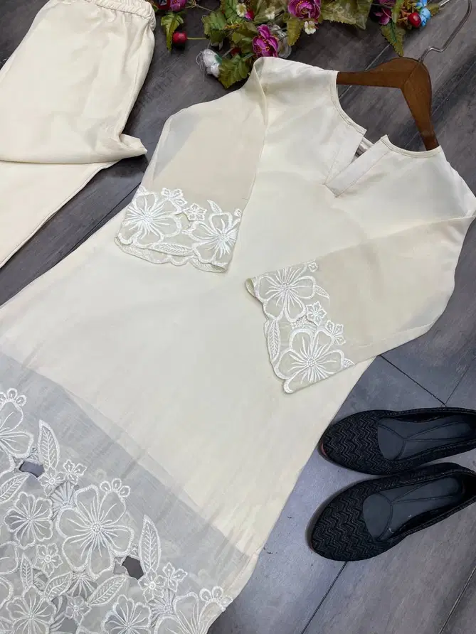 AK 282 Chinon Embroidery Co-ord Set Western Suppliers In India